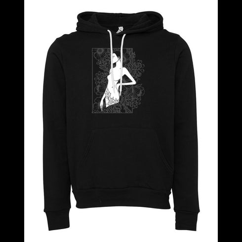 Black and white Bella canvas hoodie 3719